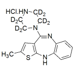 N-Desmethyl Olanzapine-d8 HCl