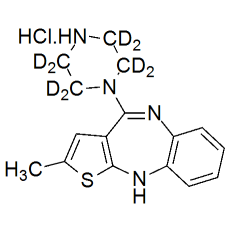 N-Desmethyl Olanzapine-d8 HCl