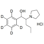 1-phenyl-2-(pyrrolidin-1-yl)pentan-1-ol labeled d5 (OH-alpha-PVP-d5) Hydrochloride